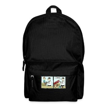 Fussballer Comic Cartoon Fussball Lustig Witzig - Rucksack - Schwarz - Vorne