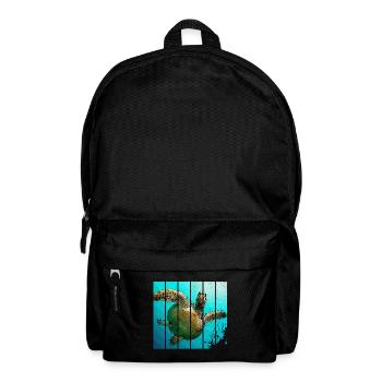 Schildkröte - Rucksack - Schwarz - Vorne