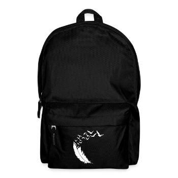 Feather - Birds - Flocks of Birds - Abstract Art - Backpack - black - Front