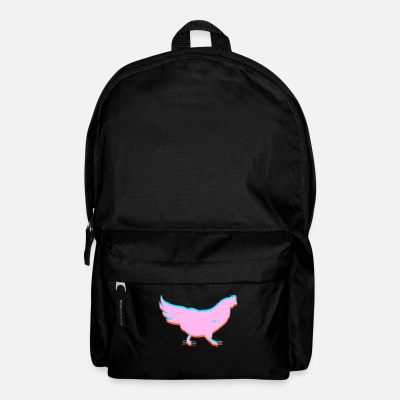 Chicken Chicken 3D Effect - Sac à dos - noir