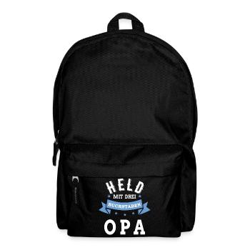 Grandpa hero - Backpack - black - Front
