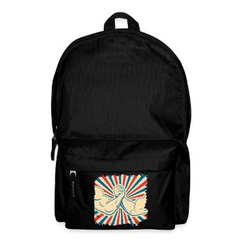 Bras lutte biceps musculaire cadeau fitness sport - Sac à dos - noir - Devant