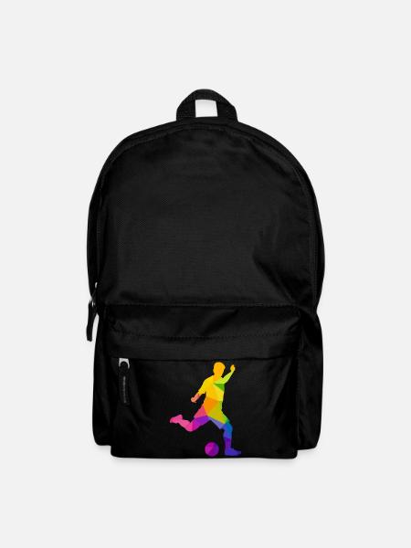 Soccer footballer soccer player soccer fan - Backpack - black