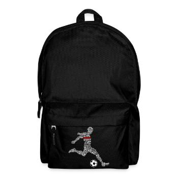 Fussballer Fussballspieler Fussball Fussballspiel - Rucksack - Schwarz - Vorne