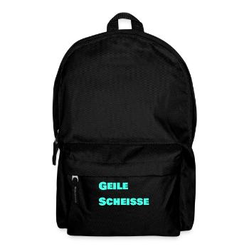 Geile Scheisse - Rucksack - Schwarz - Vorne