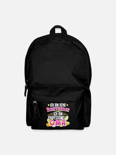 Oma Rentnerin - Rucksack - Schwarz