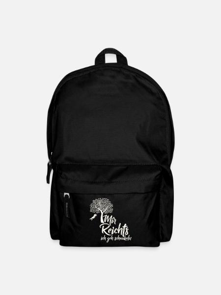 Baum. Schaukel. Spruch. - Rucksack - Schwarz