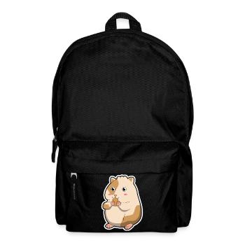 Hamster rongeur animal de compagnie cadeau animal mignon - Sac à dos - noir - Devant