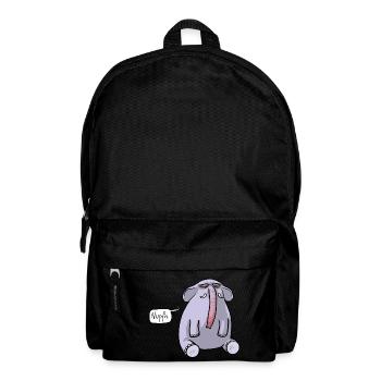 Elefant Schnupfen - Rucksack - Schwarz - Vorne