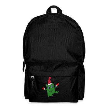 Cooles Weihnachtsmonster - Rucksack - Schwarz - Vorne