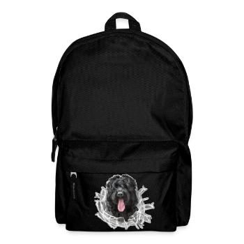 RussischerSchwarzerTerrier Glas - Rucksack - Schwarz - Vorne