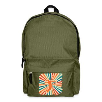 Volleyball Volleyballer Beachvolleyball Geschenk - Rucksack - Olivgrün - Vorne