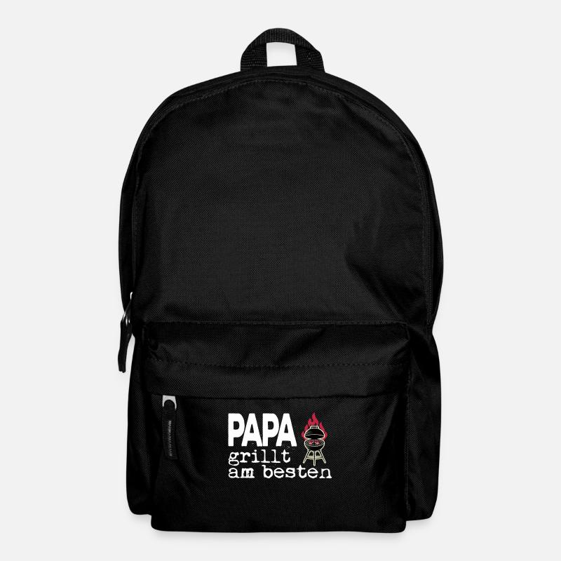 Papa grillt am besten - der beste Griller im Ort - Rucksack - Schwarz