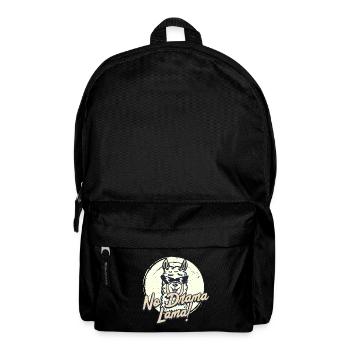 Pas de drame, lama! - Sac à dos - noir - Devant