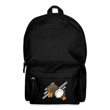 Kokos Geschenk Kokosnuss Urlaub Karibik Sommer - Rucksack - Schwarz - Vorne