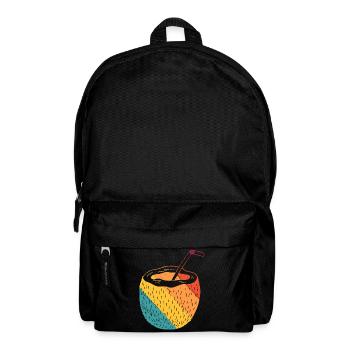 Kokosnuss - Rucksack - Schwarz - Vorne