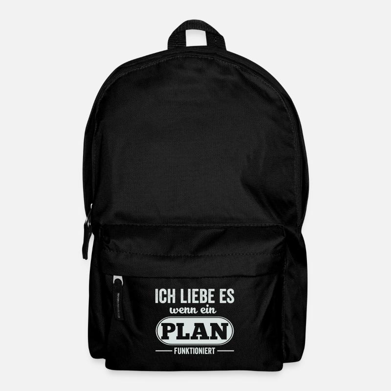 Ich liebe es wenn ein Plan funktioniert - Rucksack - Schwarz