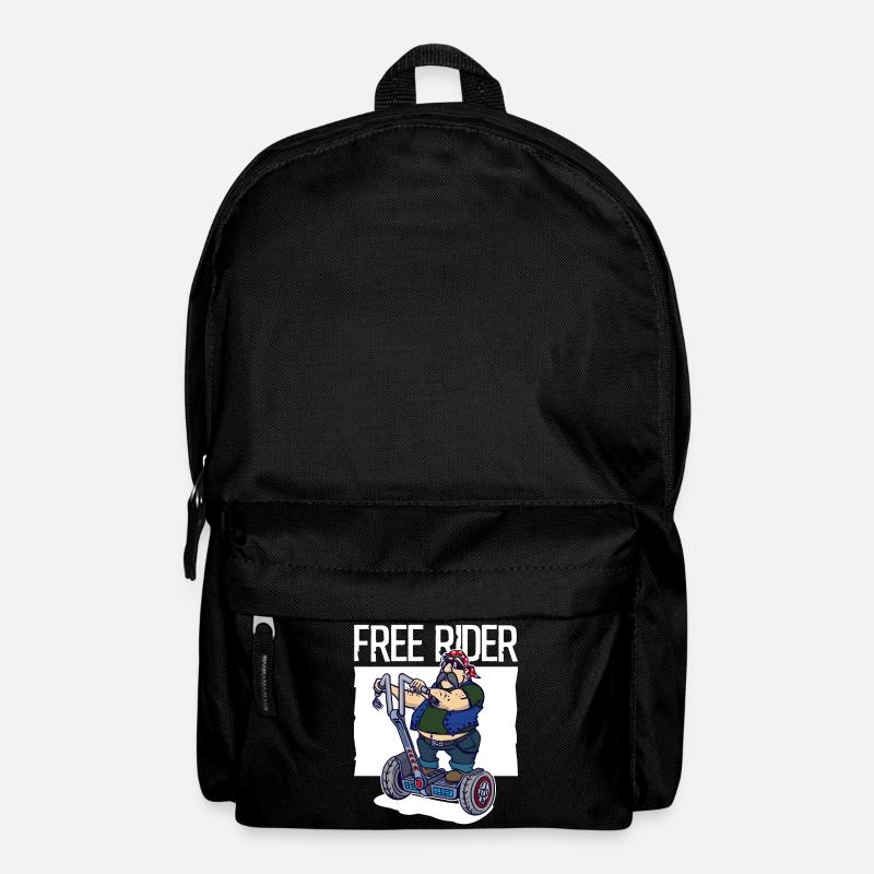 Motorbikes motorcycle freedom independence funny - Backpack - black