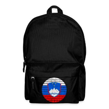 Slovenia Coat of Arms Flag Slovenia Holiday Souvenir - Backpack - black - Front