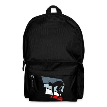schwimmer schwimmsportler - Rucksack - Schwarz - Vorne