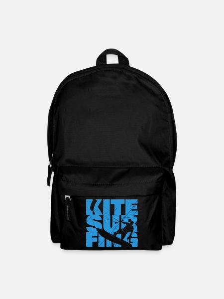 Kitesurfing kitesurfing kiteboarding gift surfing - Backpack - black