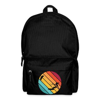 Kitesurfing kitesurfing kiteboarding cadeau surf - Sac à dos - noir - Devant