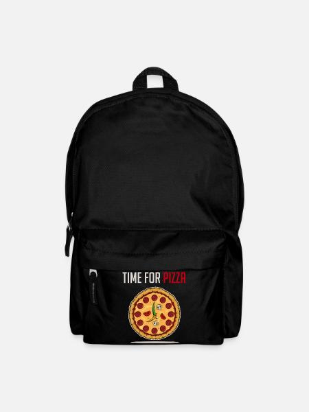 Pizza Pizzeria Bestellen Salami Italienisch Essen - Rucksack - Schwarz