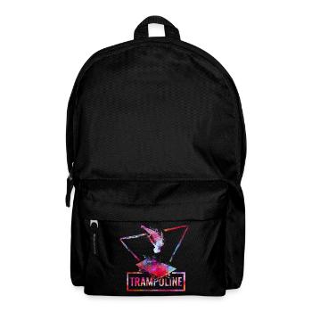 trampolin turnen springen trampolining - Rucksack - Schwarz - Vorne