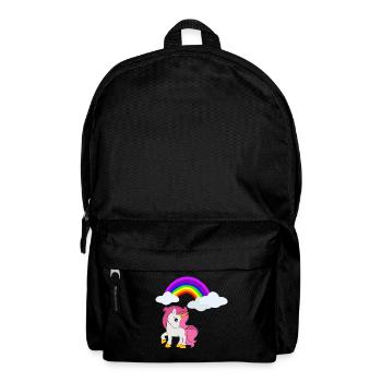 Einhorn Regenbogen Mädchen Unicorn Tochter - Rucksack - Schwarz - Vorne