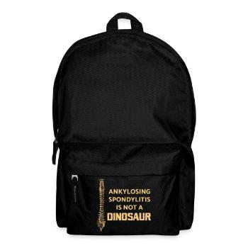 Ankylosing Spondylitis Krankheit Wirbelsäule AS - Rucksack - Schwarz - Vorne