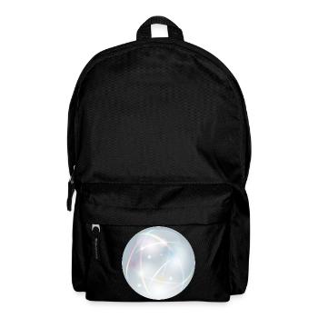 Kristallkugel mit zarten Lichtreflexen in Pastell - Rucksack - Schwarz - Vorne