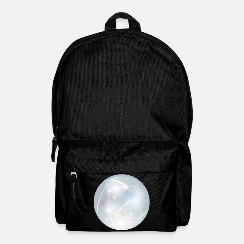 Kristallkugel mit zarten Lichtreflexen in Pastell - Rucksack - Schwarz