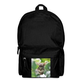 Chaton timide mais curieux - Sac à dos - noir - Devant