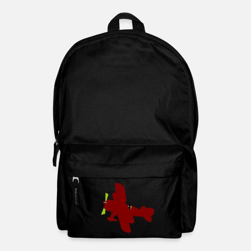 Flugzeug - Rucksack - Schwarz