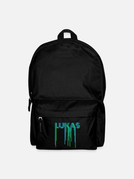Lukas Luka Vorname Schriftzug - Rucksack - Schwarz