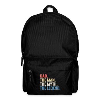 Chemise de fête des pères Papa L'Homme Le Mythe La Légende - Sac à dos - noir - Devant
