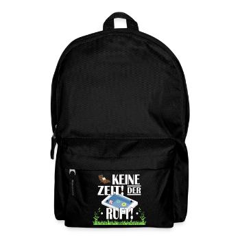 Keine Zeit! Der Pool ruft! T-Shirt Design - Rucksack - Schwarz - Vorne