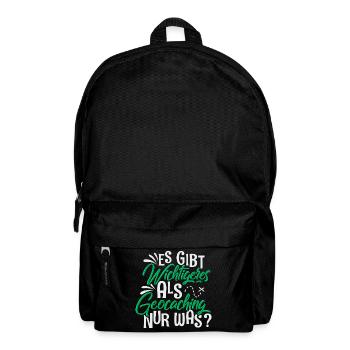 Geocaching Geocacher - Rucksack - Schwarz - Vorne