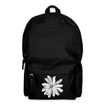 beautiful floral motifs, star magnolia, spring dress - Backpack - black - Front
