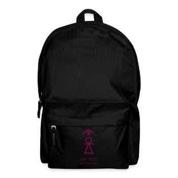 Zeichen des Tanit [Tyrisches Purpur + Unsere Liebe Frau] - Rucksack - Schwarz - Vorne