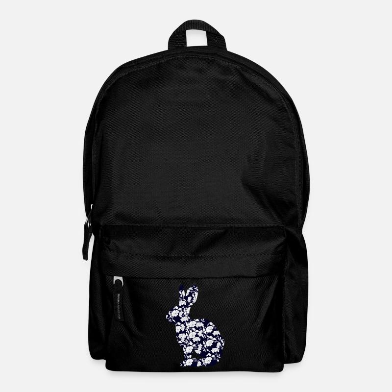 Flowery rabbit - Backpack - black