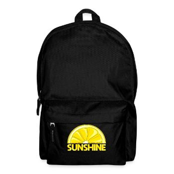 Sunshine Zitrone für alle, die Urlaub wollen - Rucksack - Schwarz - Vorne