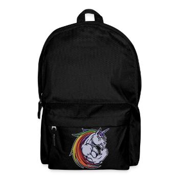 Formation musculaire motivation licorne gym - Sac à dos - noir - Devant