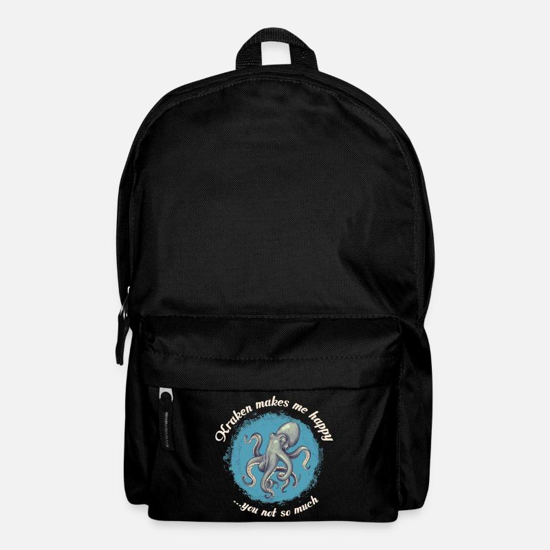 Krake - Rucksack - Schwarz