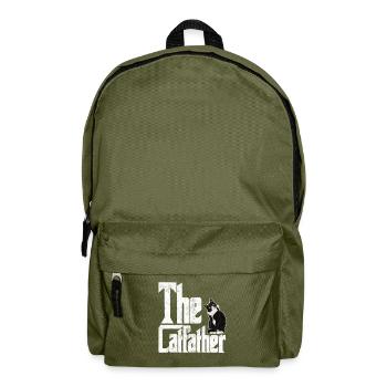 Cat cat father catfather father tomcat pet - Backpack - olive green - Front