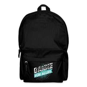 DANKE für Alles - Rucksack - Schwarz - Vorne