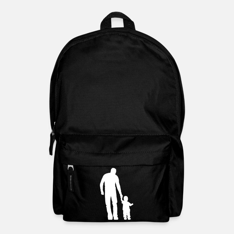 Vater Sohn coole Geschenkidee Familie Süß - Rucksack - Schwarz