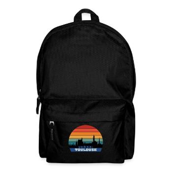 Toulouse Skyline Souvenir France Silhouette - Sac à dos - noir - Devant