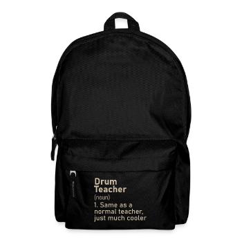 Drum Teacher Drums Drummer Music - Backpack - black - Front
