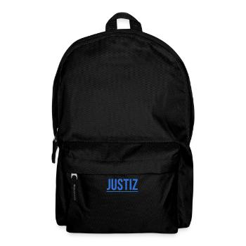 Einfaches dunkles Justiz Shirt Geschenkidee - Rucksack - Schwarz - Vorne
